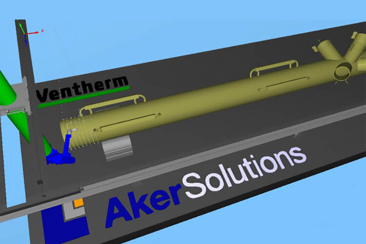 Ventherm paint robot for Aker Solutions